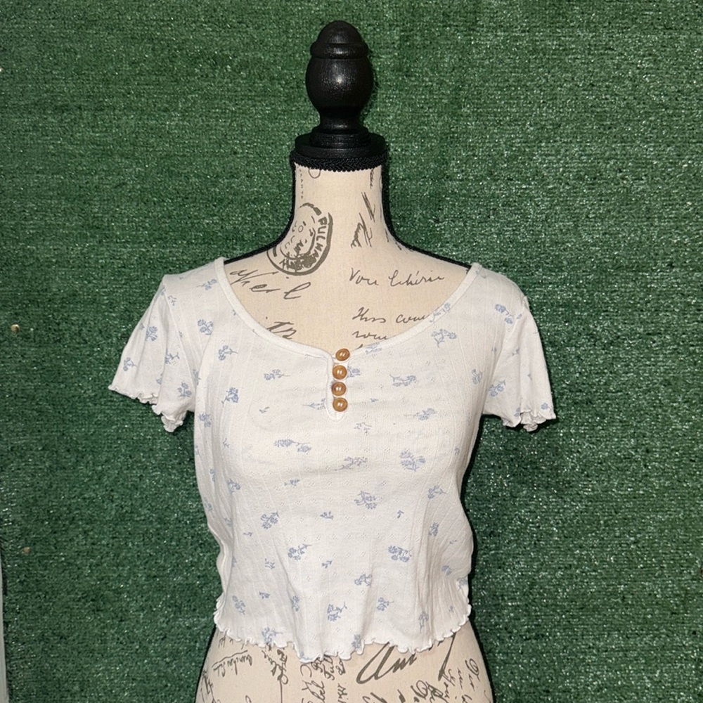 White Floral Top